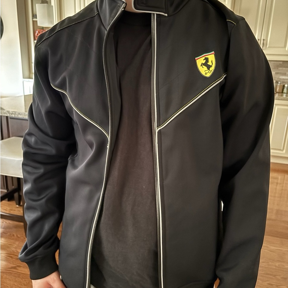 Ferrari Men's Black Performance Jacket in M or Youth XXL